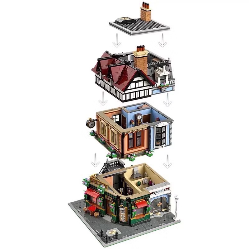 （就是愛樂高）樂高 lego 10350 都鐸式街角 Tudor Corner-細節圖3