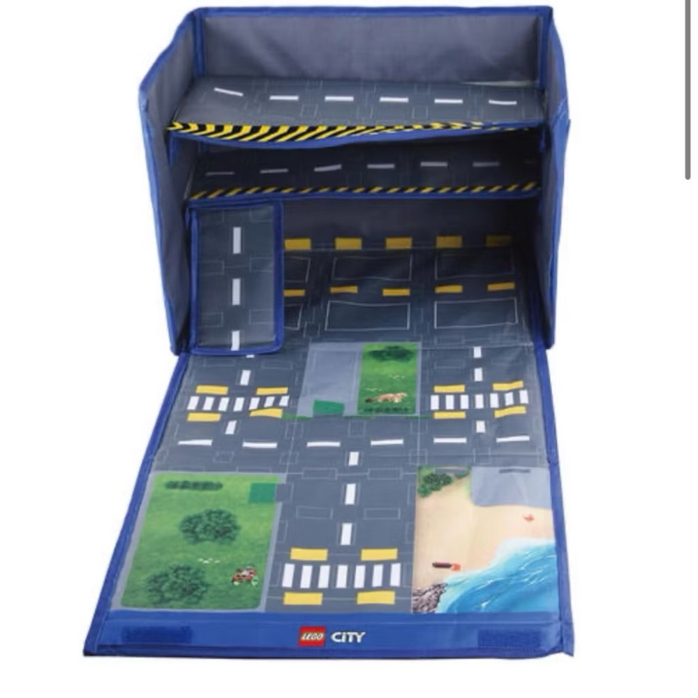 (就是愛樂高）樂高 lego 98055 城市系列 收納箱 遊戲墊-細節圖2