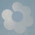 膠板賣場-手作圍兜版型/六葉花瓣兜版型/厚度0.4mm霧面PP膠板.塑膠型版耐用不變形(0-1歲)-規格圖1