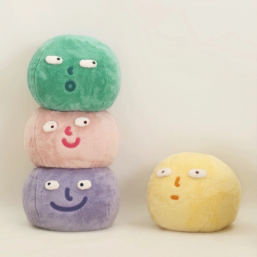 ┇四色兩用毯┇手繪表情包靠枕毯表情包毯表情包靠枕裝飾靠墊枕居家裝飾毯居家必備好物車上必備好物歐拉波波選物-細節圖11