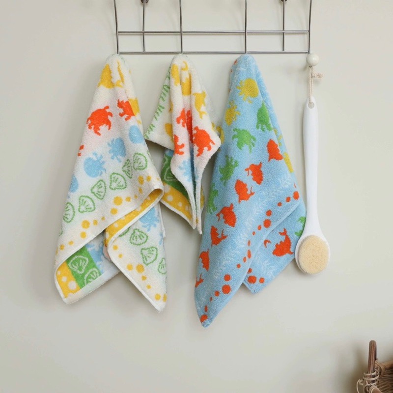 ┇兩色三尺寸┇海洋生物浴巾海洋生物毛巾寶寶毛巾寶寶浴巾居家毛巾純棉毛巾吸水毛巾純棉浴巾吸水浴巾歐拉波波選物-細節圖3