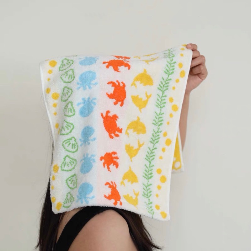 ┇兩色三尺寸┇海洋生物浴巾海洋生物毛巾寶寶毛巾寶寶浴巾居家毛巾純棉毛巾吸水毛巾純棉浴巾吸水浴巾歐拉波波選物-細節圖4