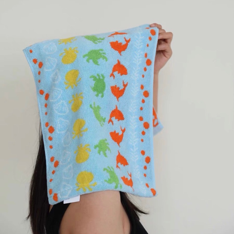 ┇兩色三尺寸┇海洋生物浴巾海洋生物毛巾寶寶毛巾寶寶浴巾居家毛巾純棉毛巾吸水毛巾純棉浴巾吸水浴巾歐拉波波選物-細節圖5