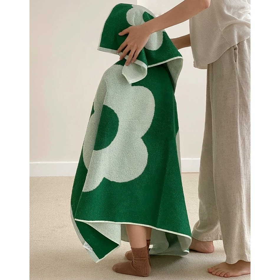 ┇兩色兩尺寸┇荷包蛋花花浴巾居家毛巾純棉毛巾吸水毛巾純棉浴巾吸水浴巾歐拉波波選物-細節圖8