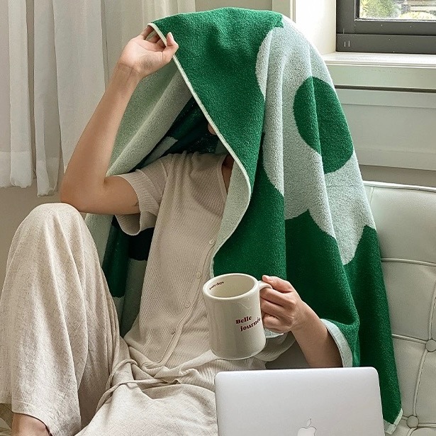 ┇兩色兩尺寸┇荷包蛋花花浴巾居家毛巾純棉毛巾吸水毛巾純棉浴巾吸水浴巾歐拉波波選物-細節圖9