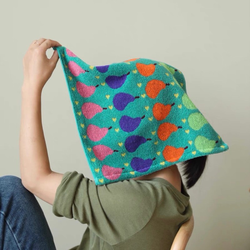 ┇三色三尺寸┇繽紛梨子浴巾繽紛梨子毛巾寶寶毛巾寶寶浴巾居家毛巾純棉毛巾吸水毛巾純棉浴巾吸水浴巾-細節圖4