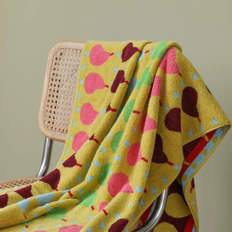 ┇三色三尺寸┇繽紛梨子浴巾繽紛梨子毛巾寶寶毛巾寶寶浴巾居家毛巾純棉毛巾吸水毛巾純棉浴巾吸水浴巾-細節圖6