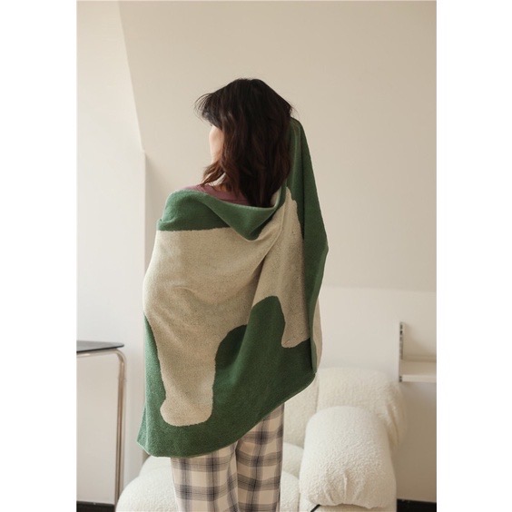 ┇三色┇北極熊毛巾北極熊浴巾居家毛巾純棉毛巾吸水毛巾純棉浴巾吸水浴巾-細節圖7