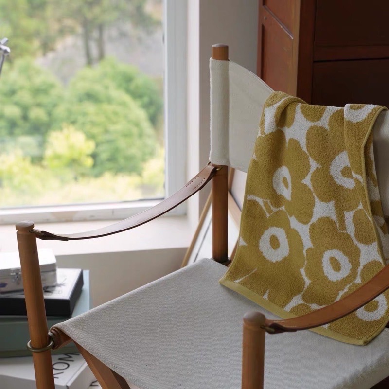 ┇兩色┇北歐花朵毛巾北歐花朵毛巾居家毛巾marimekko同款毛巾純棉毛巾吸水毛巾純棉浴巾吸水浴巾-細節圖2