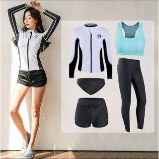 水母衣 長袖泳衣 情侶泳衣 小孩泳衣 多件式 防曬泳衣 泳衣 防寒衣 潛水衣 潛水服 女生男生 韓國風-細節圖8