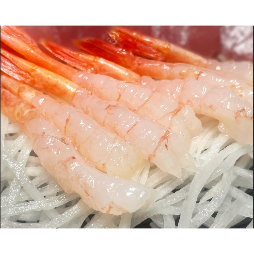 皇市【水產販賣所】鮮美生食甜蝦赤身／生魚片／５０P／盒（１１５ｇ）-細節圖4