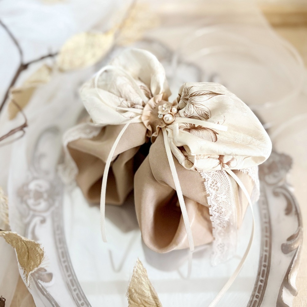 ＊哈娜髮飾＊布藝仙女夾 大蝴蝶結鯊魚夾 香蕉夾 髮圈 馬尾夾 仙女夾 髮梳 壓夾 相交夾 抓夾 邊夾 髮叉 絲巾式髮夾-細節圖2