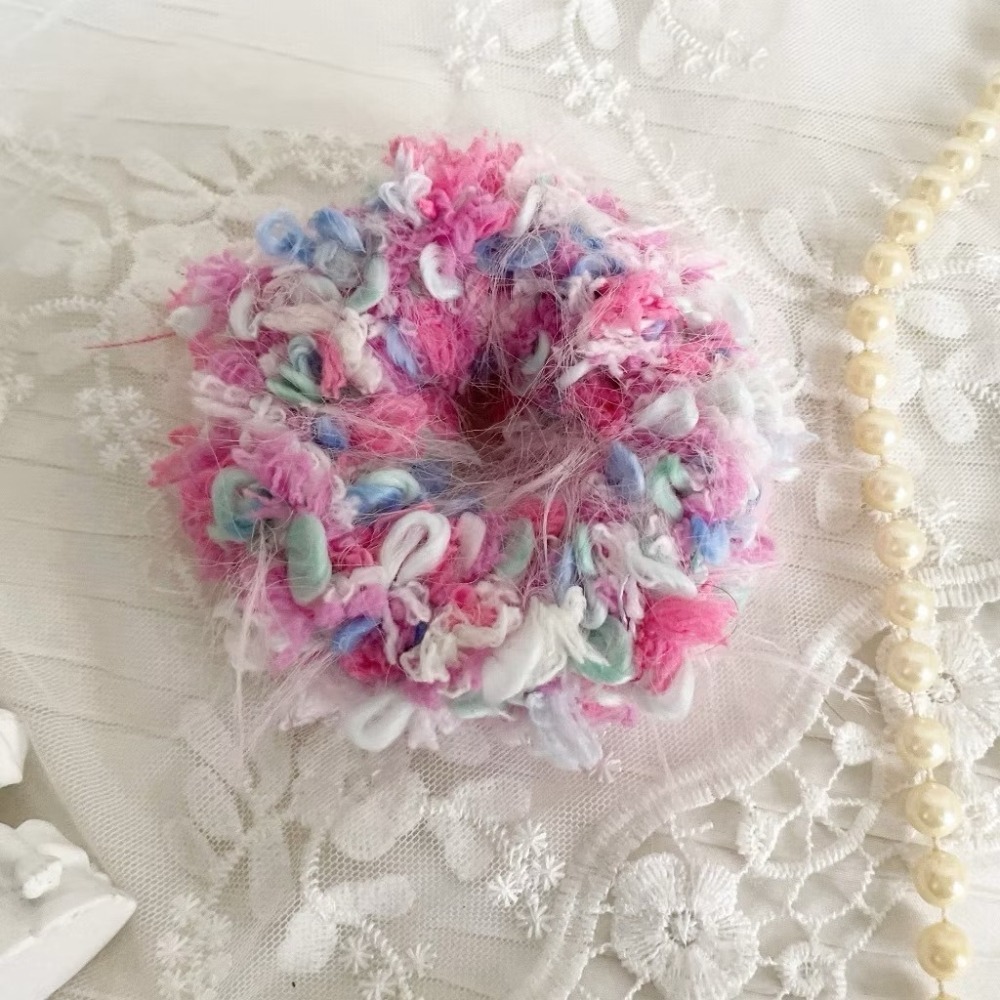 ＊哈娜髮飾＊編織髮箍 毛線耳環 編織大腸圈 耳飾 耳針 細頭箍 甜甜圈 頭飾 頭窟 法哭 髮哭 髮圈 髮枯 髮窟-細節圖8