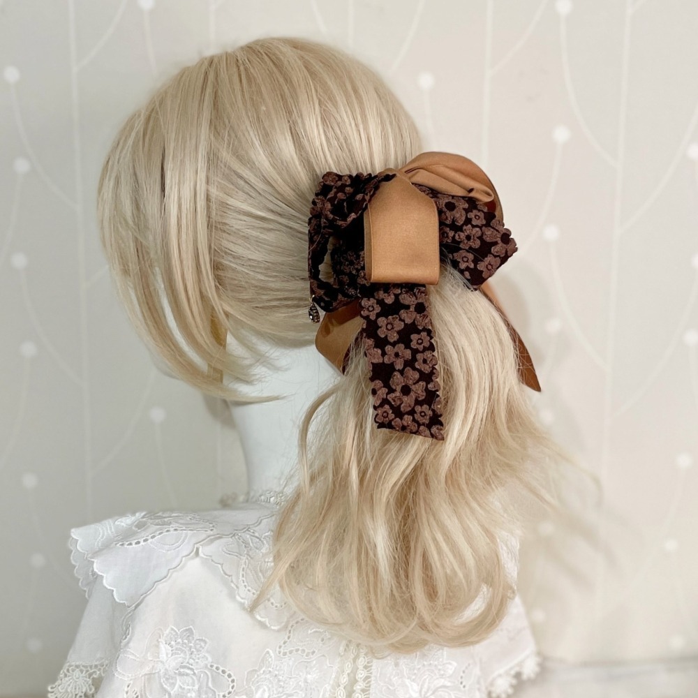 ＊哈娜髮飾＊獨家手工仙女夾/大蝴蝶結香蕉夾鯊魚夾 大腸圈髮圈 馬尾夾 髮夾 相交夾 三爪夾 包頭抓夾 髮叉 髮梳 邊夾-細節圖3