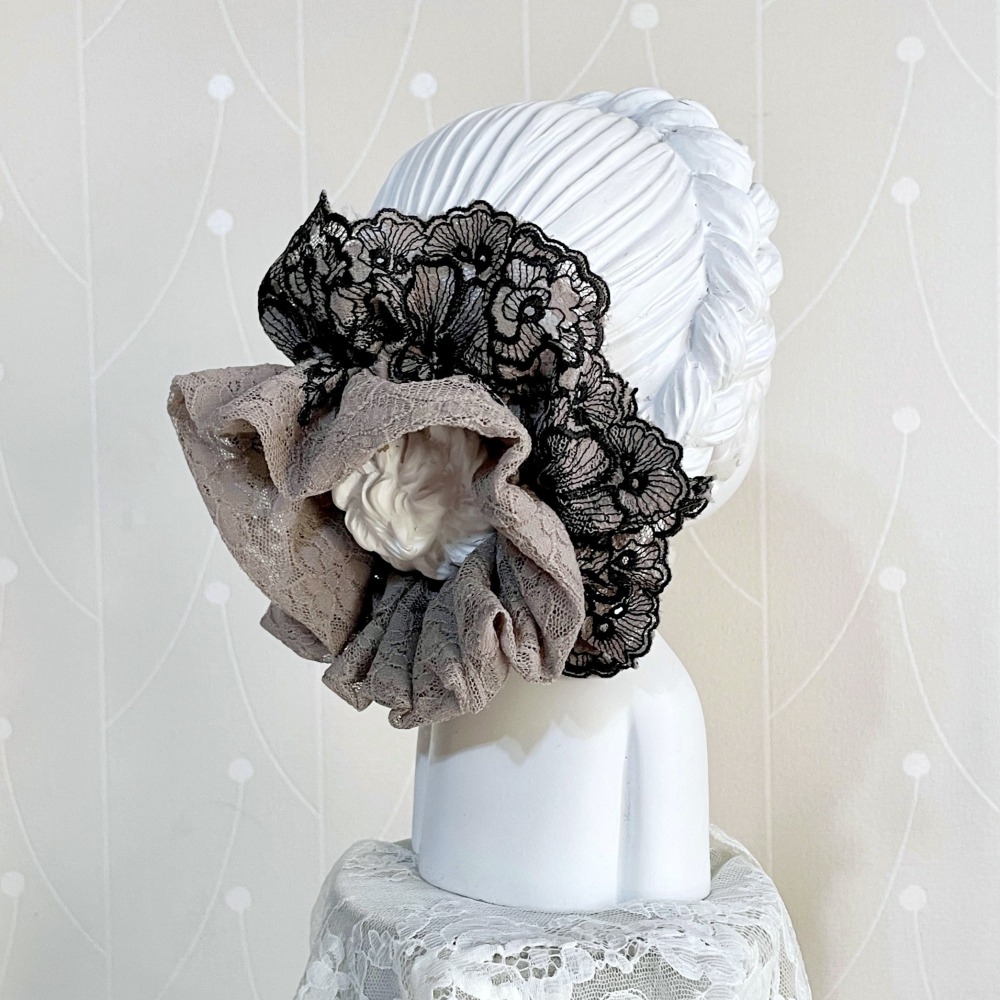 ＊哈娜髮飾＊法式刺繡蕾絲大腸圈/ 髮圈 大腸髮圈 髮束 髮繩 髮飾 頭飾 禮物-細節圖2