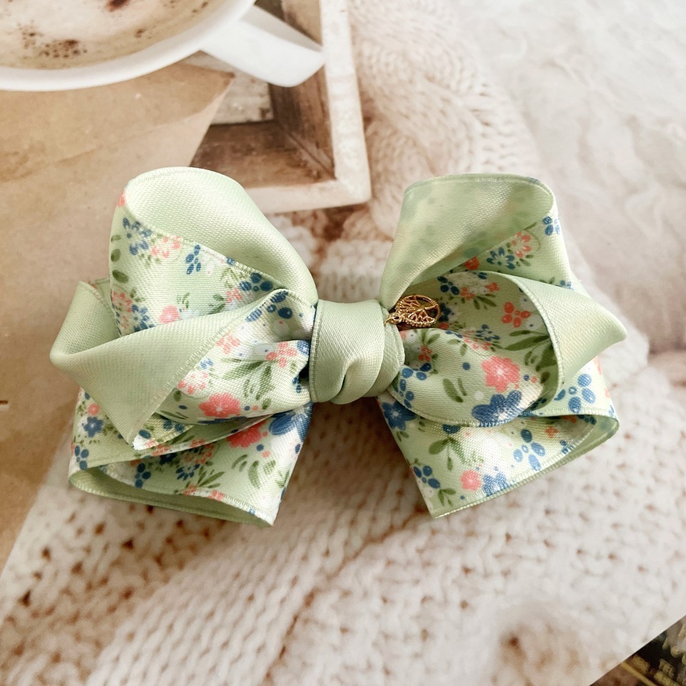 ＊哈娜髮飾＊碎花 手工立體蝴蝶結 香蕉夾 相交夾 鯊魚夾 抓夾 邊夾 髮圈 髮梳 髮叉 髮夾 壓夾 馬尾夾 彈簧夾-細節圖2