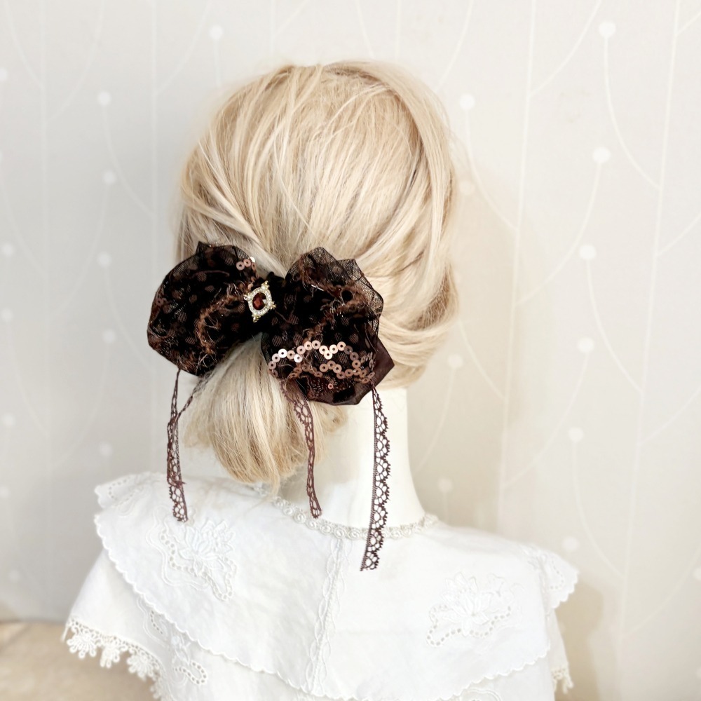 ＊哈娜髮飾＊布藝仙女夾 大蝴蝶 結鯊魚夾 香蕉夾 髮圈 馬尾夾 仙女夾 髮梳 壓夾 相交夾 抓夾 邊夾 髮叉 髮夾-細節圖3