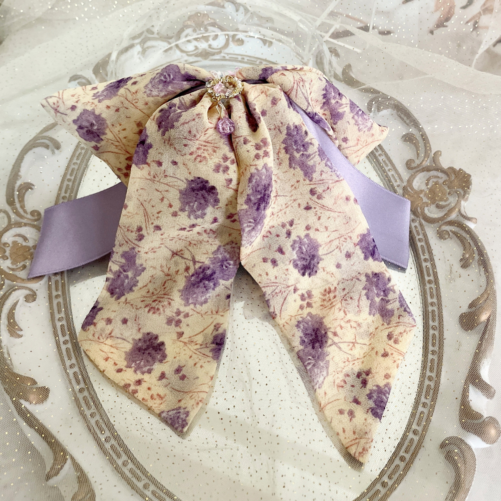 ＊哈娜髮飾＊法式絲巾式仙女夾/ 香蕉夾 大腸圈 髮圈 馬尾夾 髮夾 相交夾 三爪夾 包頭抓夾 鯊魚夾 髮叉 髮梳 邊夾-細節圖3