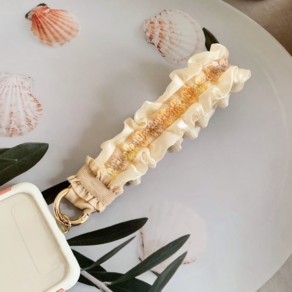 手機掛繩/ 手機手腕帶 蕾絲掛繩 手機背帶 手腕繩 手機繩 背繩 吊飾 票卡吊帶 掛繩-規格圖7