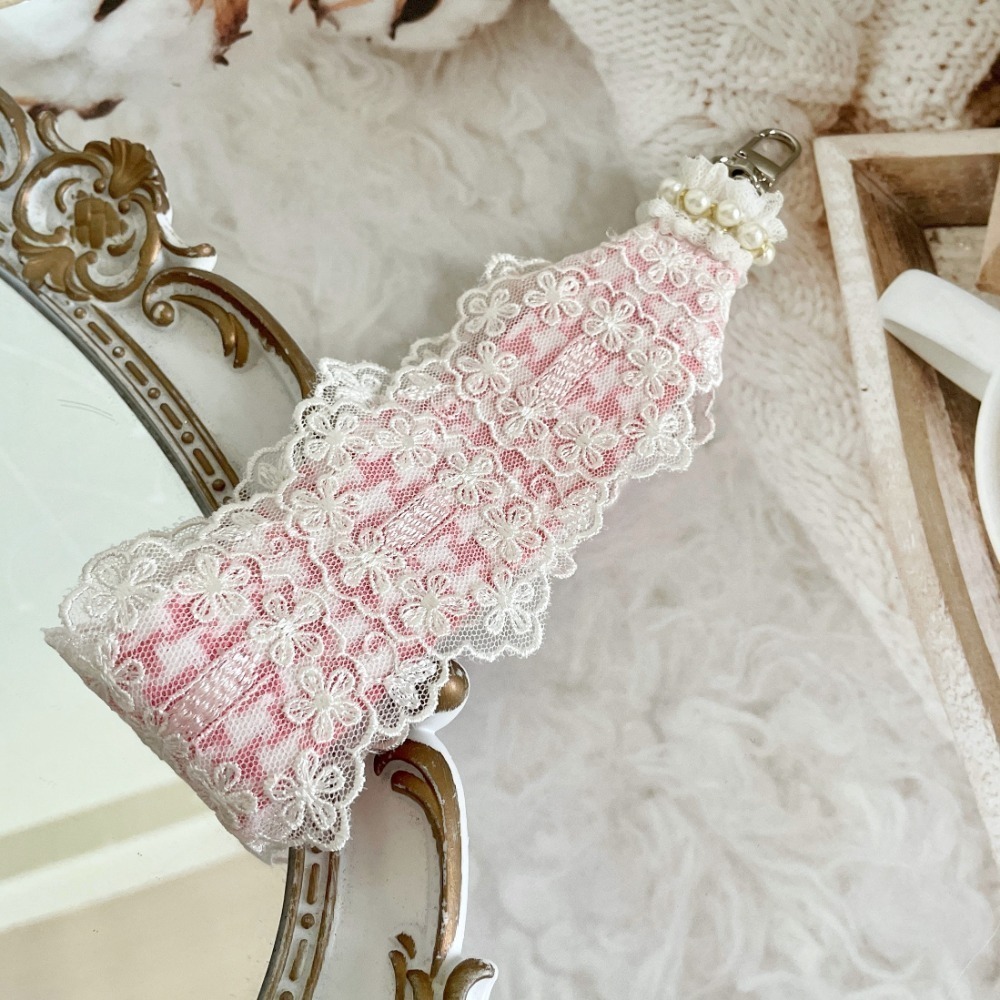 手機掛繩/ 手機手腕帶 蕾絲掛繩 手機背帶 手腕繩 手機繩 背繩 吊飾 票卡吊帶 掛繩-規格圖5