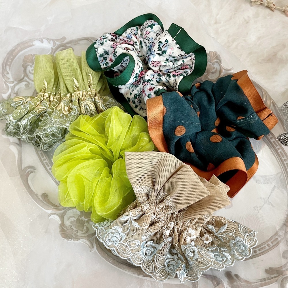 【福袋/驚喜包】布藝大腸圈(5入)超值組 禮物 送禮生日 手工髮圈 優惠 禮盒 禮品-細節圖2