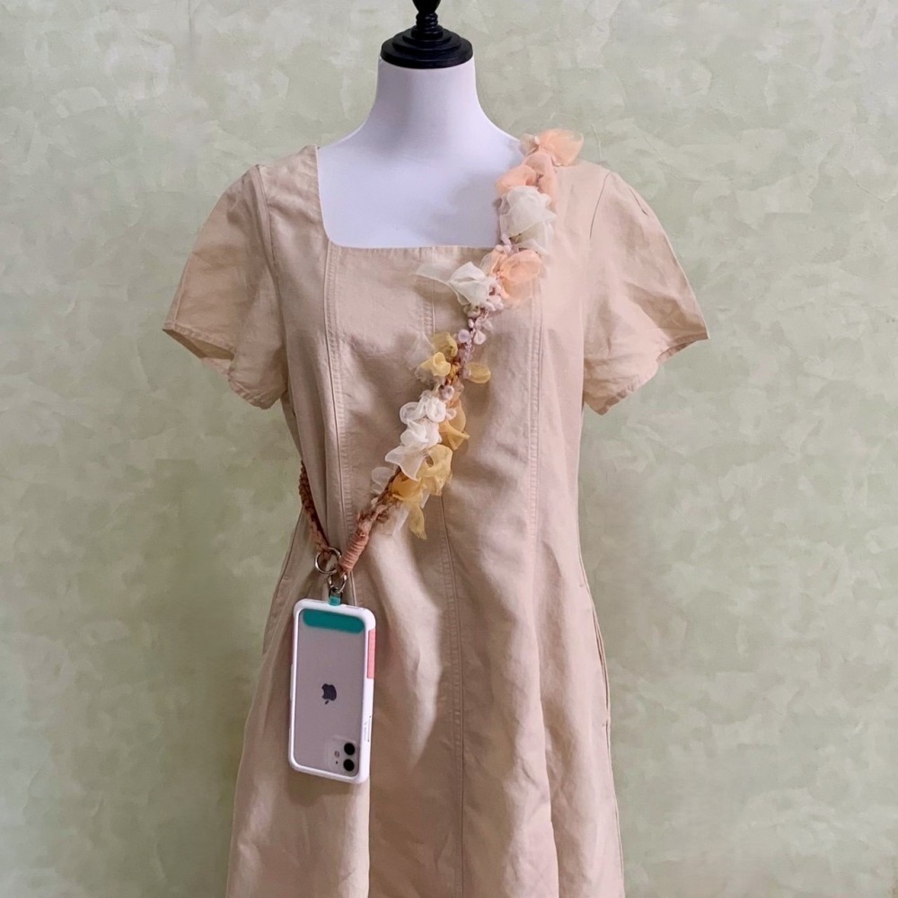 ＊哈娜髮飾＊手機掛繩 編織帶 吊飾 包包背帶 可調式 長短 肩背 斜背包袋 手機墊片夾片 掛繩 吊飾 手機繩 背繩側背-細節圖7