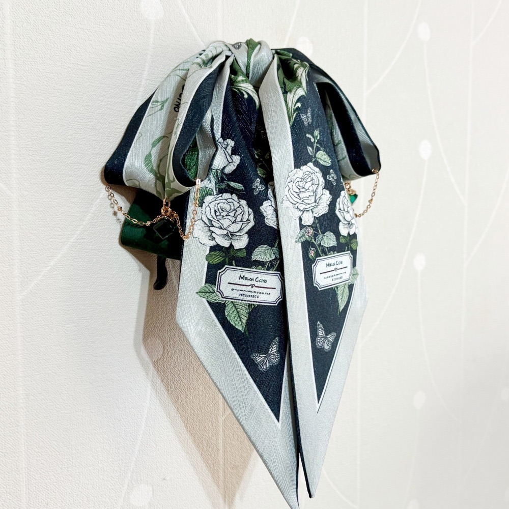 ＊哈娜髮飾＊法式絲巾式仙女夾 綠 香蕉夾 髮圈 馬尾夾 髮夾 相交夾 三爪夾 包頭抓夾 鯊魚夾 髮叉 髮梳 邊夾-細節圖3