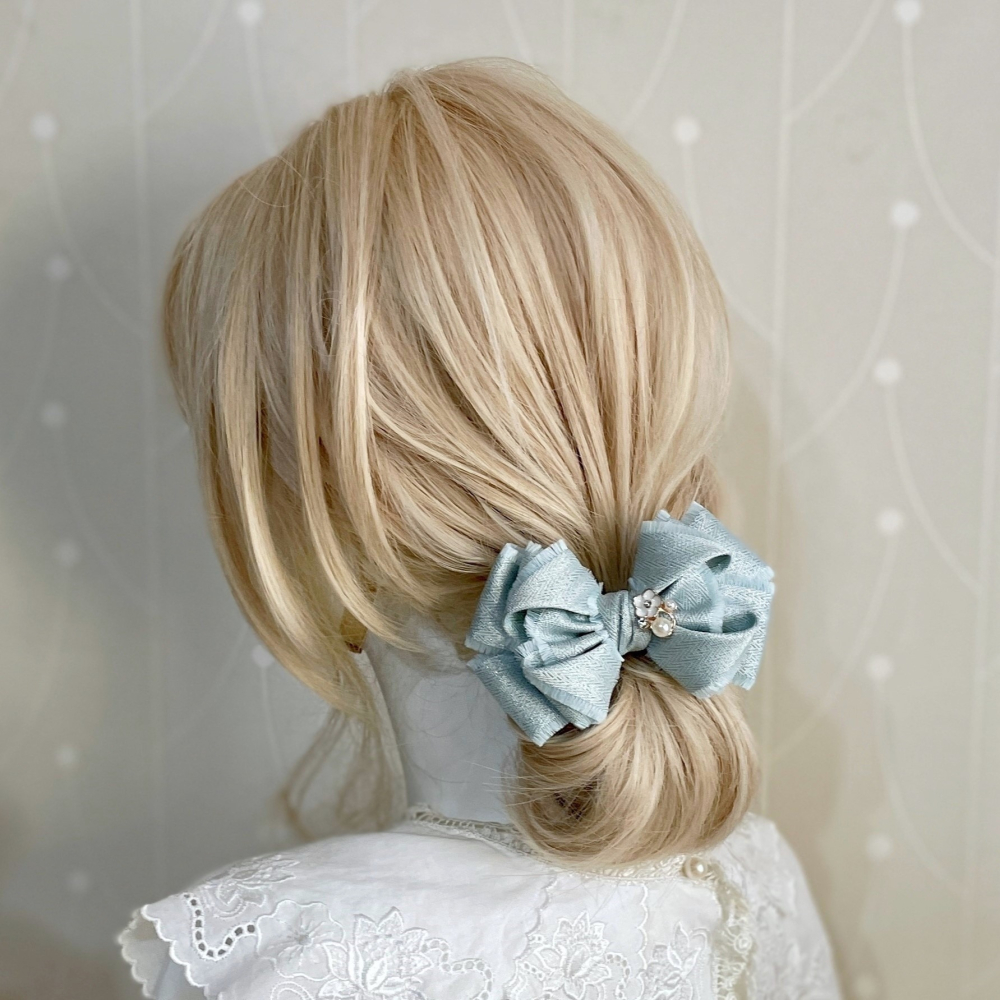 ＊哈娜髮飾＊手工立體蝴蝶結/香蕉夾 相交夾 鯊魚夾 抓夾 邊夾 髮圈 大腸圈 髮梳 髮叉 髮夾 壓夾 馬尾夾 彈簧夾-細節圖5