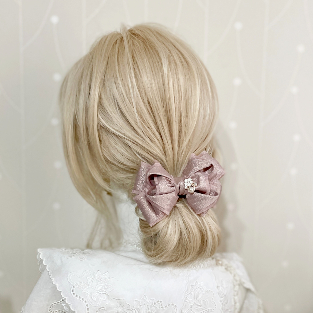 ＊哈娜髮飾＊手工立體蝴蝶結/香蕉夾 相交夾 鯊魚夾 抓夾 邊夾 髮圈 大腸圈 髮梳 髮叉 髮夾 壓夾 馬尾夾 彈簧夾-細節圖6