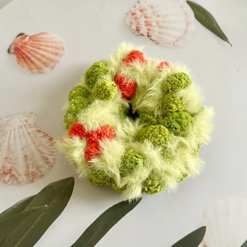 ＊哈娜髮飾＊手工編織大腸圈~毛線髮圈 甜甜圈髮束 髮繩 髮飾 頭飾 禮物 生日大腸髮圈 客製 訂製-細節圖8