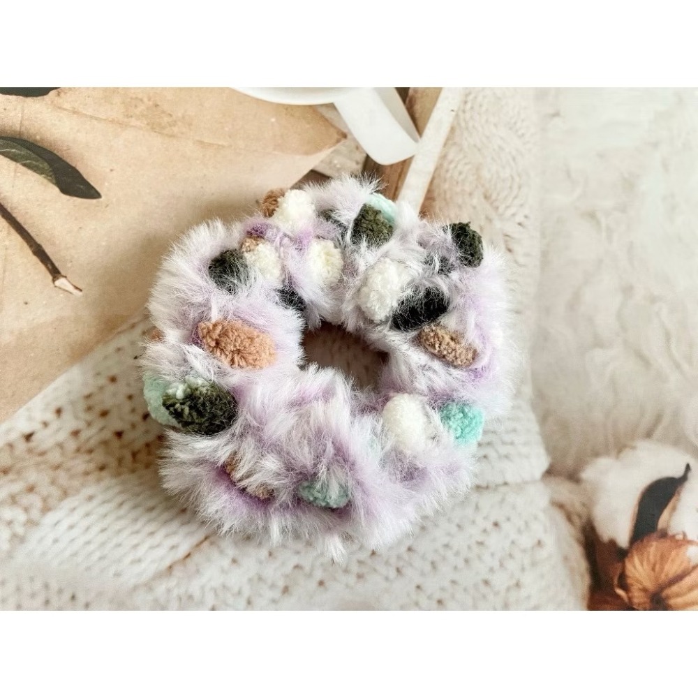 ＊哈娜髮飾＊手工編織大腸圈~毛線髮圈 甜甜圈髮束 髮繩 髮飾 頭飾 禮物 生日大腸髮圈 客製 訂製-細節圖10