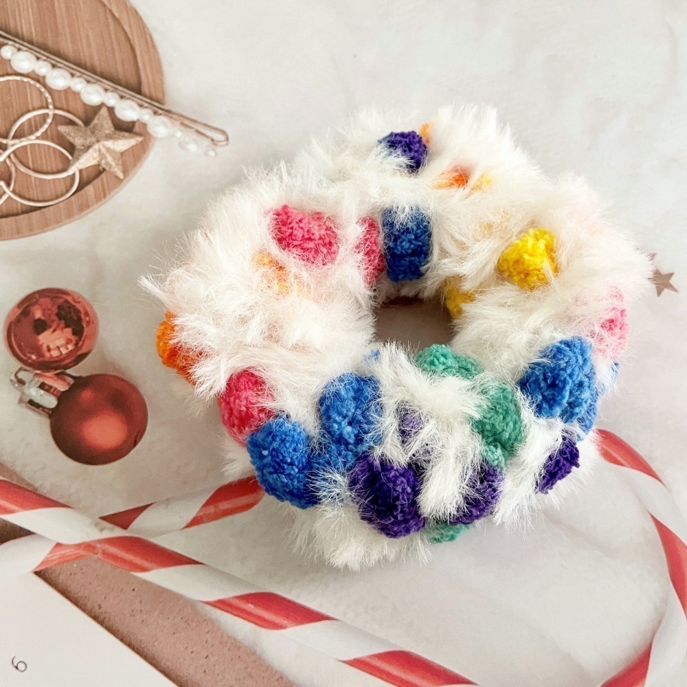 ＊哈娜髮飾＊手工編織大腸圈~毛線髮圈 甜甜圈髮束 髮繩 髮飾 頭飾 禮物 生日大腸髮圈 客製 訂製-規格圖10