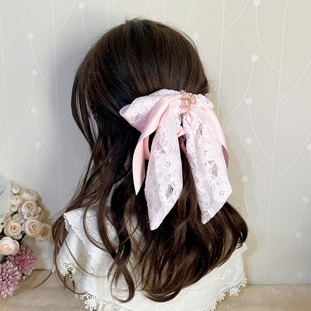 ＊哈娜髮飾＊法式絲巾式仙女夾/ 香蕉夾 大腸圈 髮圈 馬尾夾 髮夾 相交夾 三爪夾 包頭抓夾 鯊魚夾 髮叉 髮梳 邊夾-細節圖4