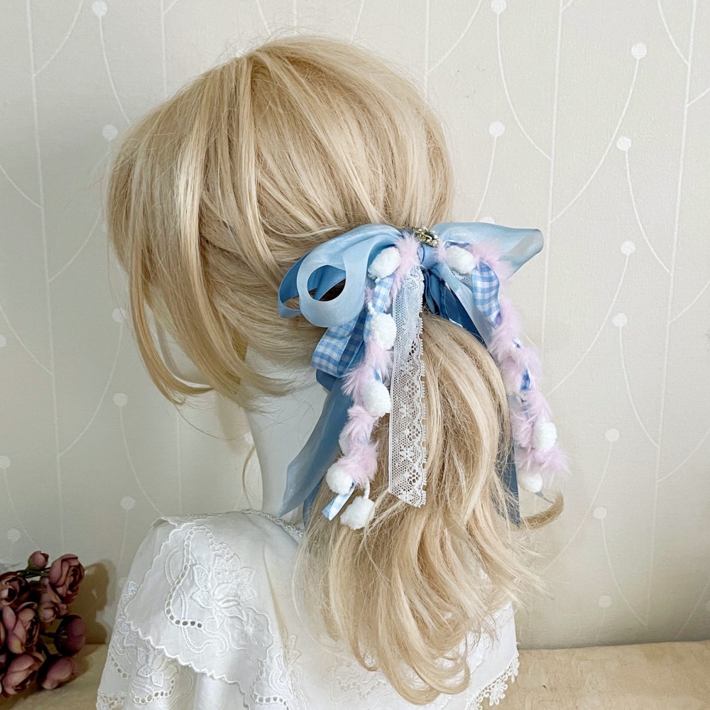 ＊哈娜髮飾＊法式編織仙女夾~香蕉夾 鯊魚夾 大腸圈髮圈 馬尾夾 蝴蝶結髮夾 相交夾 三爪夾 包頭抓夾 髮叉 髮梳 邊夾-細節圖3