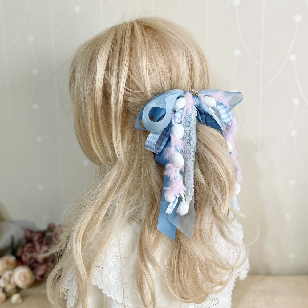 ＊哈娜髮飾＊法式編織仙女夾~香蕉夾 鯊魚夾 大腸圈髮圈 馬尾夾 蝴蝶結髮夾 相交夾 三爪夾 包頭抓夾 髮叉 髮梳 邊夾-細節圖4