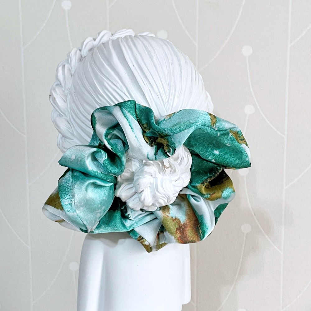 布藝大腸圈/ 緞面流沙髮圈 大腸髮圈 髮束 髮繩 髮飾 頭飾 禮物 生日 母親節 畢業禮盒 情人節 cos飾品-規格圖11