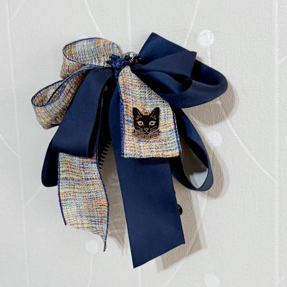 ＊哈娜髮飾＊手工仙女夾 夜貓 大蝴蝶結香蕉夾鯊魚夾 髮圈 馬尾夾 髮夾 相交夾 三爪夾 包頭抓夾 髮叉 髮梳 邊夾-細節圖2