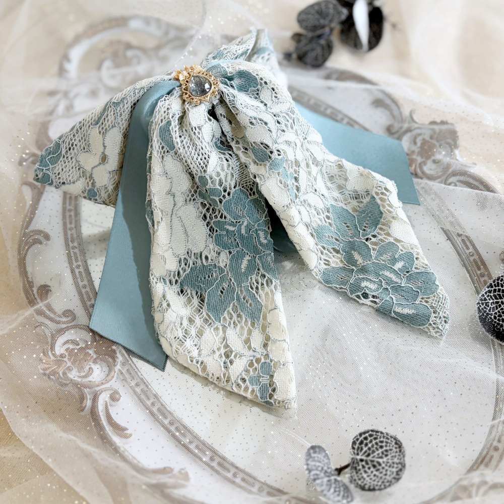 ＊哈娜髮飾＊法式絲巾式仙女夾/ 香蕉夾 大腸圈 髮圈 馬尾夾 髮夾 相交夾 三爪夾 包頭抓夾 鯊魚夾 髮叉 髮梳 邊夾-細節圖6