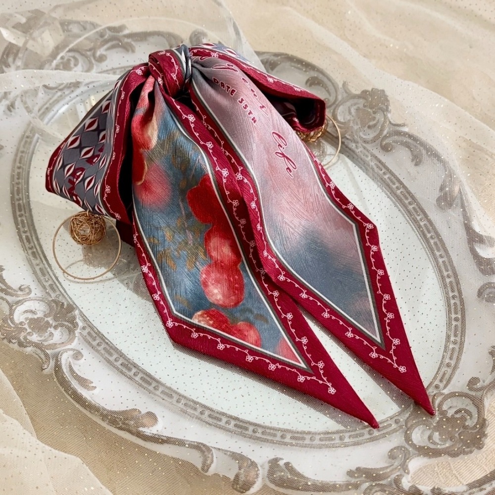 ＊哈娜髮飾＊法式絲巾式仙女夾/ 香蕉夾 大腸圈 髮圈 馬尾夾 髮夾 相交夾 三爪夾 包頭抓夾 鯊魚夾 髮叉 髮梳 邊夾-細節圖2