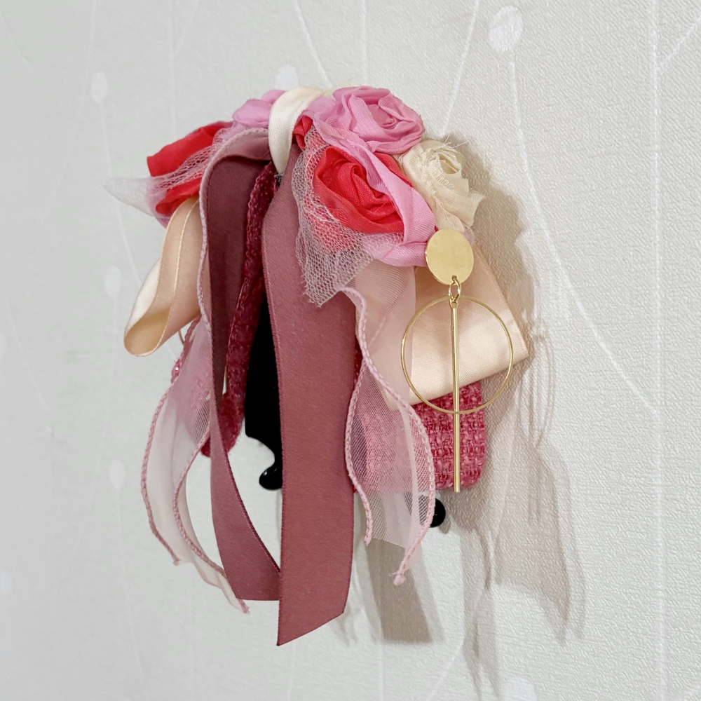 ＊哈娜髮飾＊獨家手工仙女夾/立體花大蝴蝶結香蕉夾鯊魚夾 大腸圈髮圈 馬尾夾 髮夾 相交夾 三爪夾 包頭抓夾 髮梳 邊夾-細節圖2