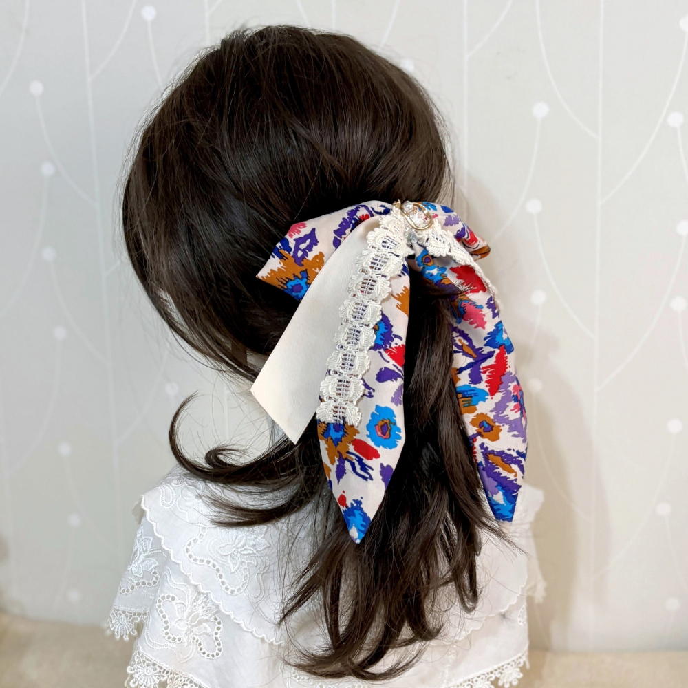 ＊哈娜髮飾＊法式絲巾式仙女夾/ 香蕉夾 大腸圈 髮圈 馬尾夾 髮夾 相交夾 三爪夾 包頭抓夾 鯊魚夾 髮叉 髮梳 邊夾-細節圖4