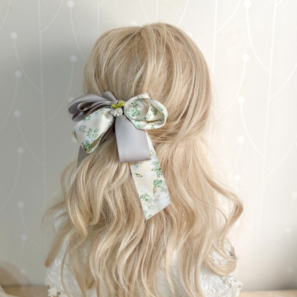 ＊哈娜髮飾＊獨家手工仙女夾/大蝴蝶結香蕉夾鯊魚夾 大腸圈髮圈 馬尾夾 髮夾 相交夾 三爪夾 包頭抓夾 髮叉 髮梳 邊夾-細節圖3