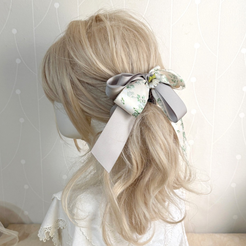 ＊哈娜髮飾＊獨家手工仙女夾/大蝴蝶結香蕉夾鯊魚夾 大腸圈髮圈 馬尾夾 髮夾 相交夾 三爪夾 包頭抓夾 髮叉 髮梳 邊夾-細節圖4