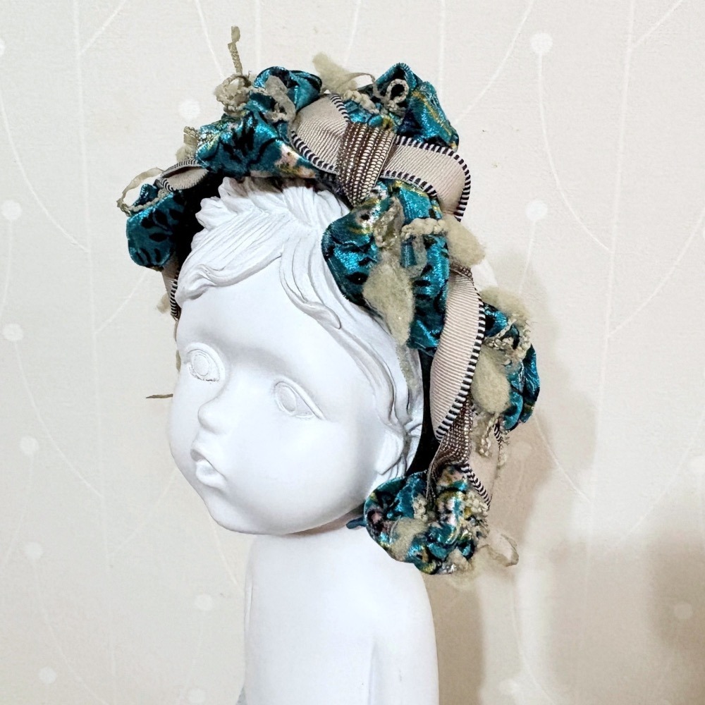 ＊哈娜髮飾＊波浪球球編織髮箍~獨家手工毛線頭箍 髮飾 頭飾 禮物 生日 客製 訂製 髮哭 髮圈 頭帶 髮帶 髮枯 髮窟-細節圖3