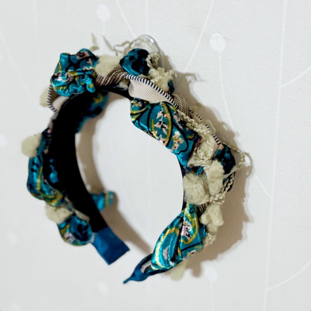 ＊哈娜髮飾＊波浪球球編織髮箍~獨家手工毛線頭箍 髮飾 頭飾 禮物 生日 客製 訂製 髮哭 髮圈 頭帶 髮帶 髮枯 髮窟-細節圖5