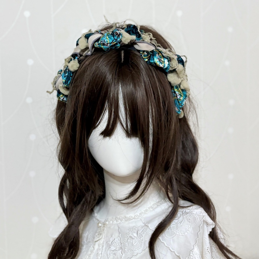 ＊哈娜髮飾＊波浪球球編織髮箍~獨家手工毛線頭箍 髮飾 頭飾 禮物 生日 客製 訂製 髮哭 髮圈 頭帶 髮帶 髮枯 髮窟-細節圖6