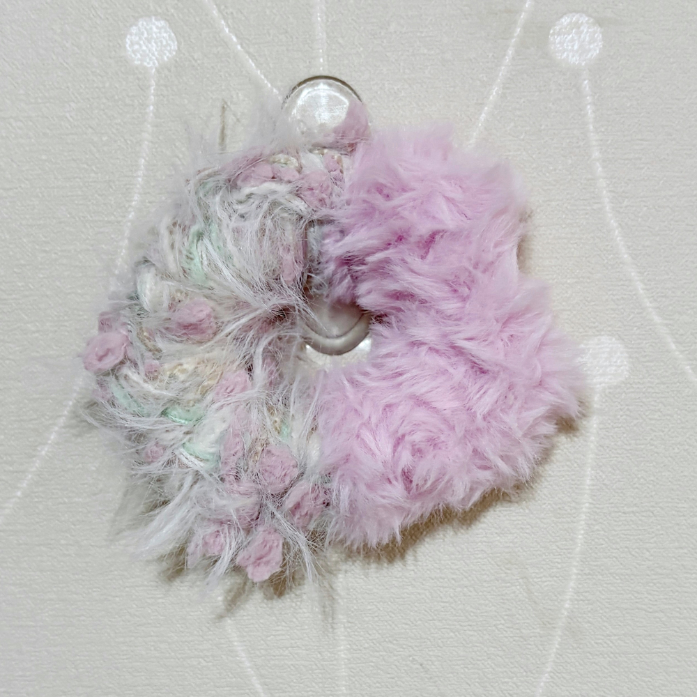 ＊哈娜髮飾＊手工編織大腸圈~毛線髮圈 甜甜圈髮束 髮繩 髮飾 頭飾 禮物 生日大腸髮圈 客製 訂製-細節圖3