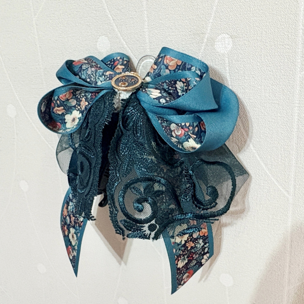 ＊哈娜髮飾＊法式蕾絲仙女夾~香蕉夾 鯊魚夾 大腸圈髮圈 馬尾夾 蝴蝶結髮夾 相交夾 三爪夾 包頭抓夾 髮叉 髮梳 邊夾-細節圖2