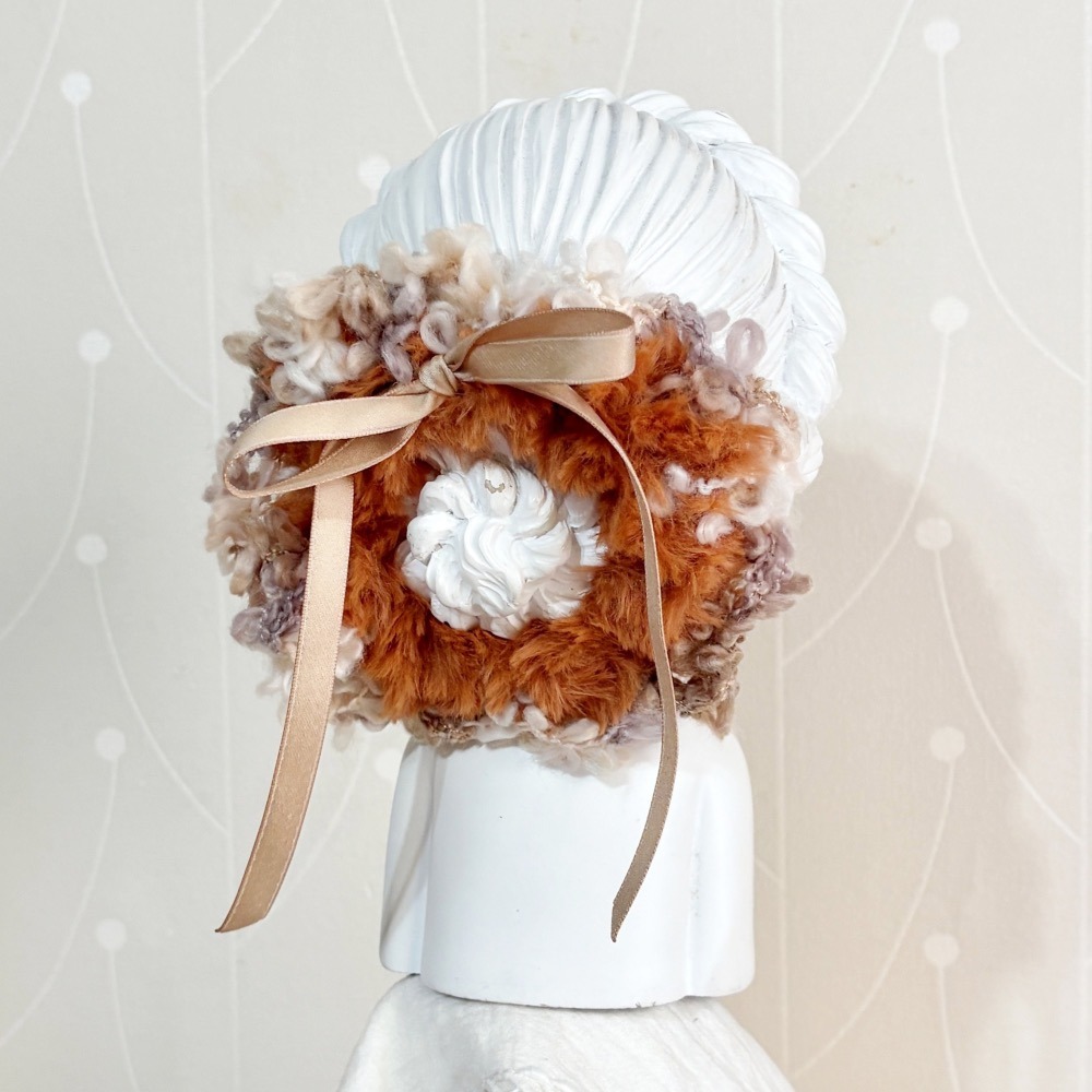 ＊哈娜髮飾＊手工編織大腸圈~滾邊蝴蝶結毛線髮圈 甜甜圈髮束 髮繩 髮飾 頭飾 禮物 生日大腸髮圈 客製 訂製-細節圖6