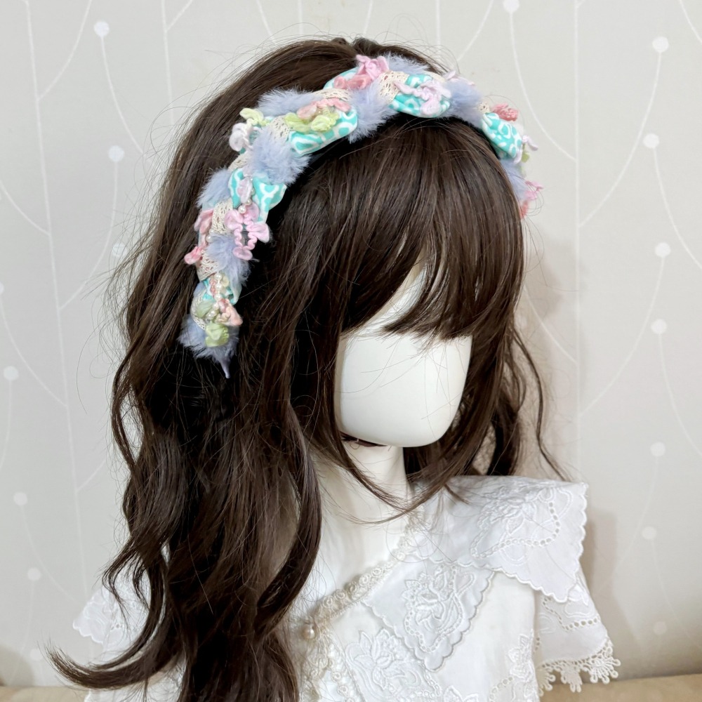 ＊哈娜髮飾＊波浪編織髮箍~獨家手工毛線頭箍 髮飾 頭飾 禮物 生日 客製 訂製 髮哭 髮圈 頭帶 髮帶 髮枯 髮窟-細節圖5
